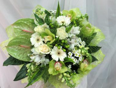 Букет на день рождения «Зелено-молодо»