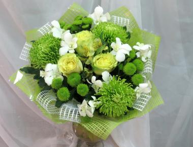 Букет цветов «Зеленые кружева»