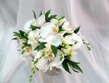 Букет невесты из орхидей «Первый день»