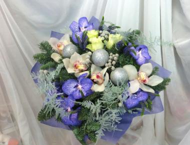 Цветы на новый год «Синяя дорожка»