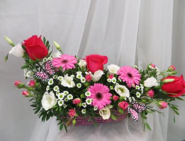 Цветы к 14 февраля «Лодочка любви»
