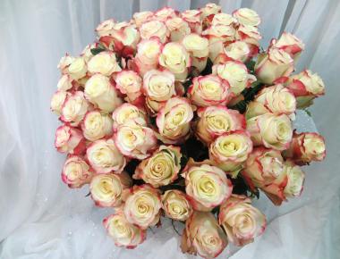 Букет из роз «Белое солнце»
