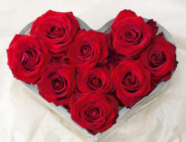 Цветы на день Святого Валентина «Сердце любви»