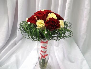 Свадебный букет из роз «Факел любви»