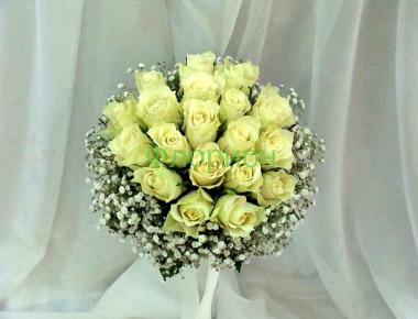 Букет невесты из роз «Белая волна»
