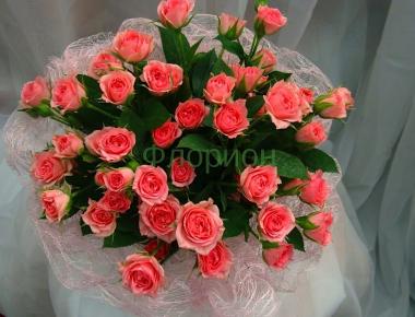 Букет невесты из роз «Розовый»