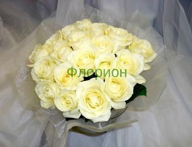 Букет невесты из роз «Белый 1»
