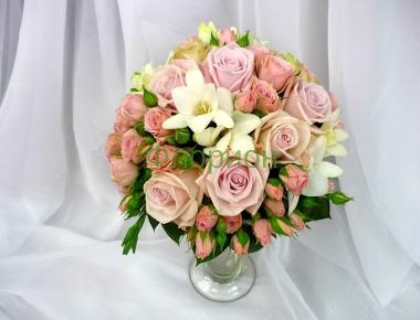 Свадебный букет невесты «Розовый»