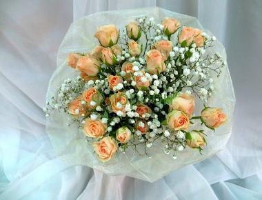 Букет невесты из роз «В небеса 1»