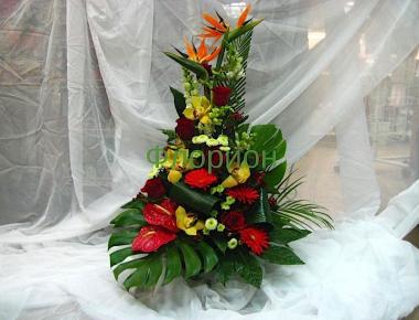 Цветы на день рождения «Птицы счастья»