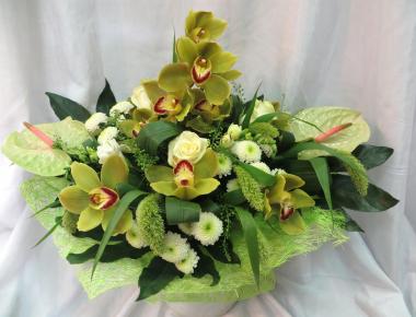 Букет из орхидей «Зеленое восхищение»