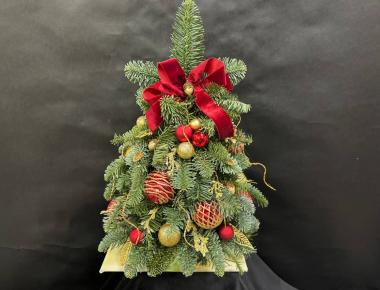 «Красные узоры» Композиция из нобилиса 