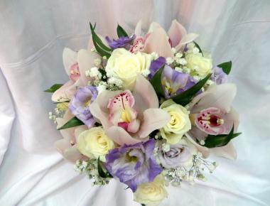 Свадебный букет из орхидей «Лаванда»