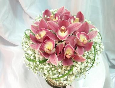 Букет невесты с орхидеей «Лотос»