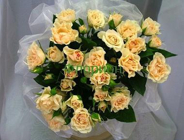 Букет невесты из роз «Кремовый 2»
