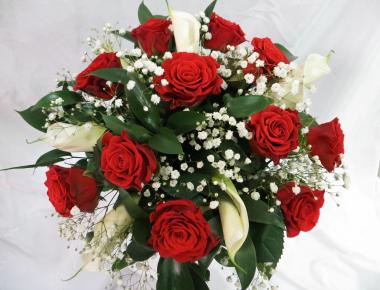 Свадебный букет с розами «Эмоция»