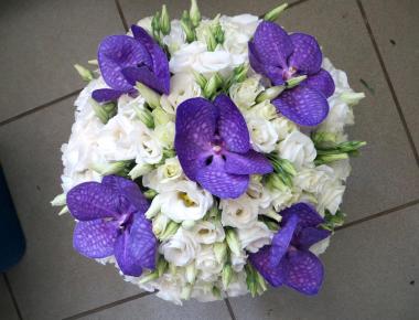Букет невесты с орхидеей «Синие звезды»
