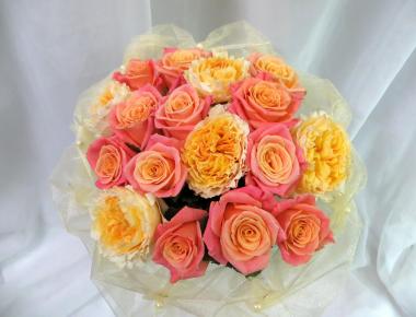 Свадебный букет из роз «Солнце моё»