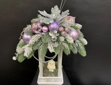 Новогодняя композиция «Я в домике»