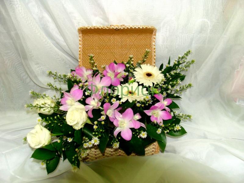 Цветы в коробке Цветение