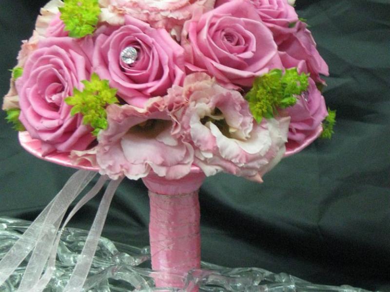 Букет невесты Розовый фонарик