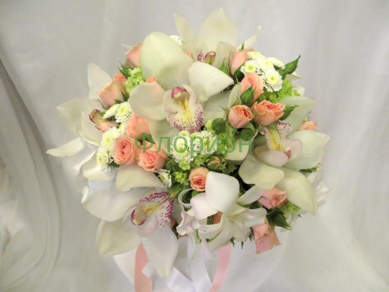 Свадебный невесты из орхидей Дуновение ветерка