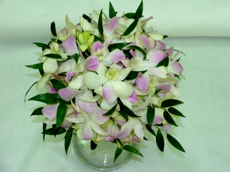 Букет невесты с орхидеей Розовый лед