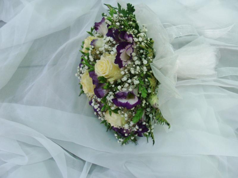 Букет невесты Фиолетовый фонарик