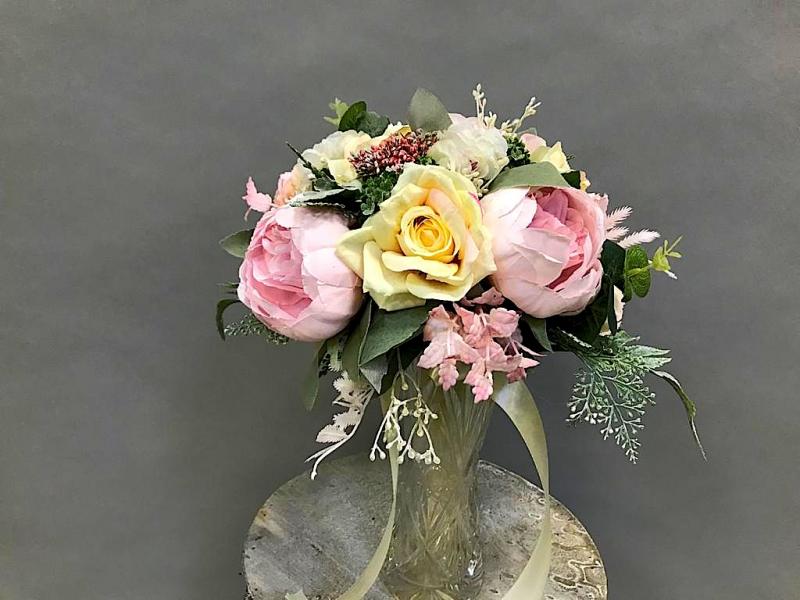 Незабываемый Букет невесты из искусственных цветов