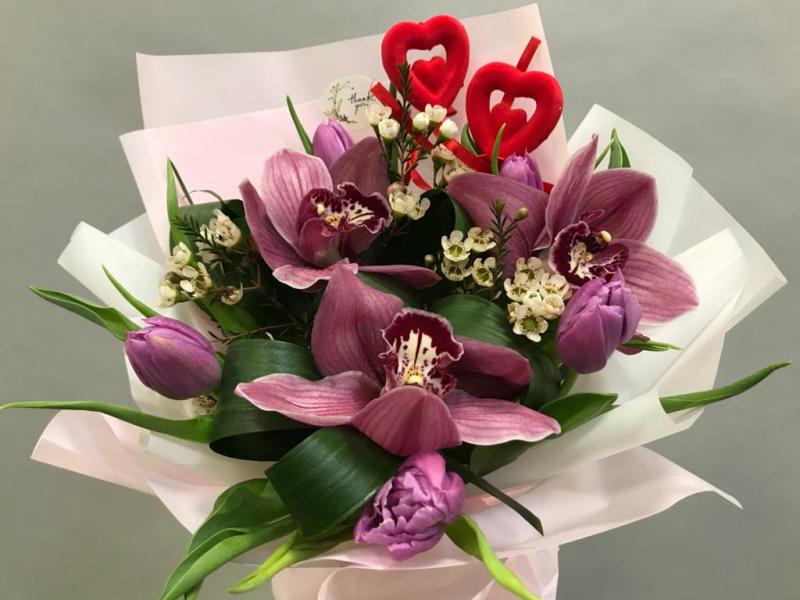 Букет орхидей Любимая и нежная