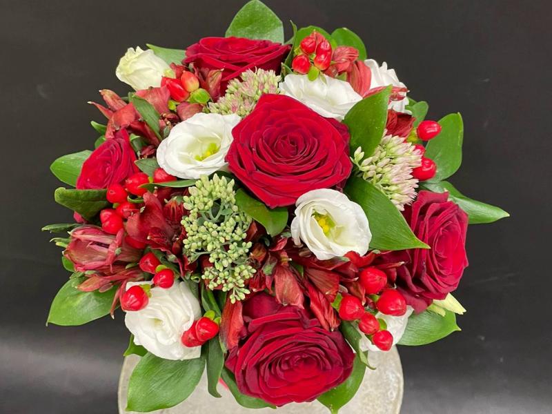 Букет невесты с розами Сверканье