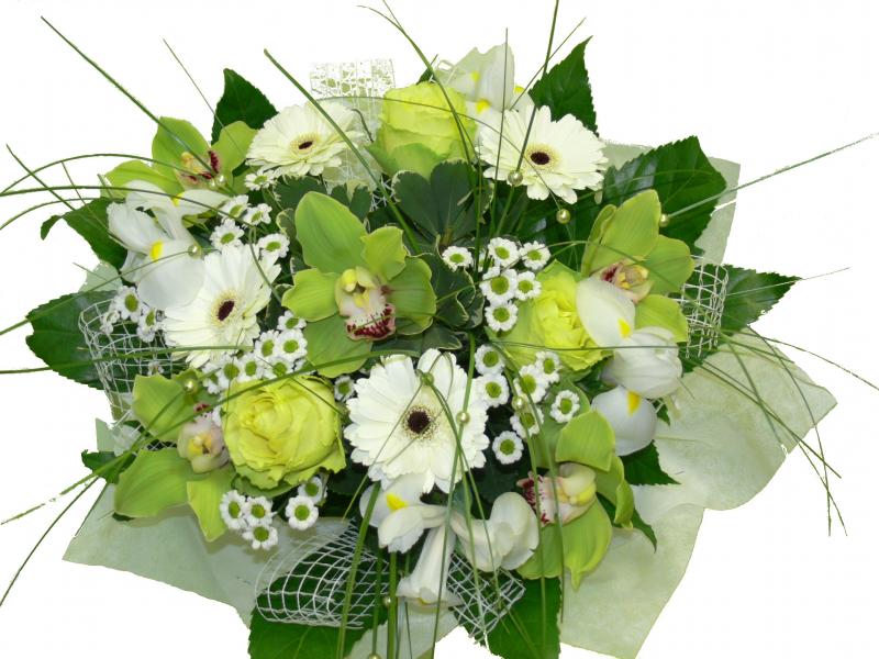 Букет цветов Зеленые мечты