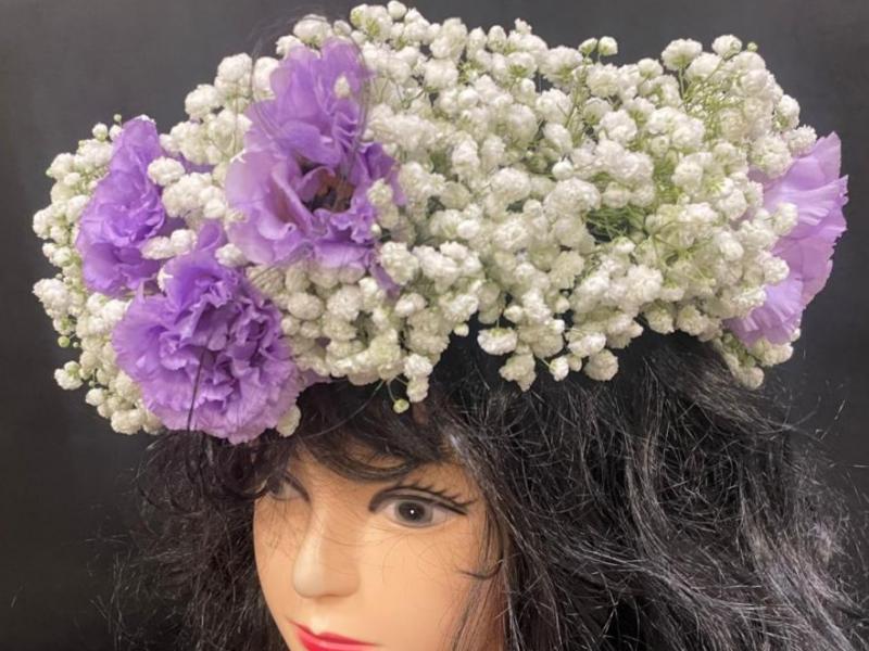 Венок из цветов Синичка