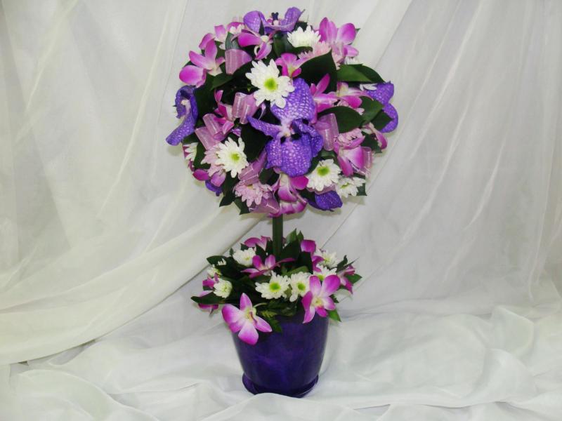 Композиция из цветов Дерево счастья