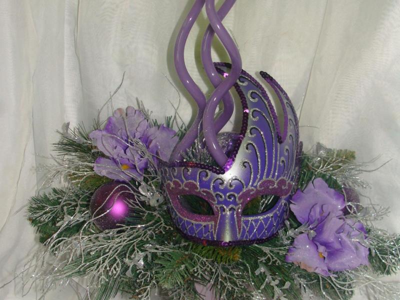 Новогодняя композиция Фиолетовый огонь