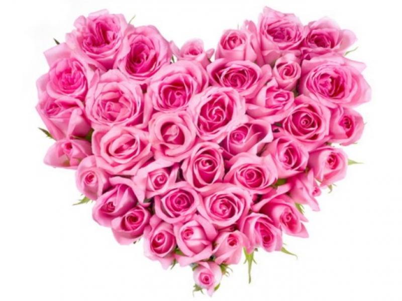 Цветы на день влюбленных Любящее сердце