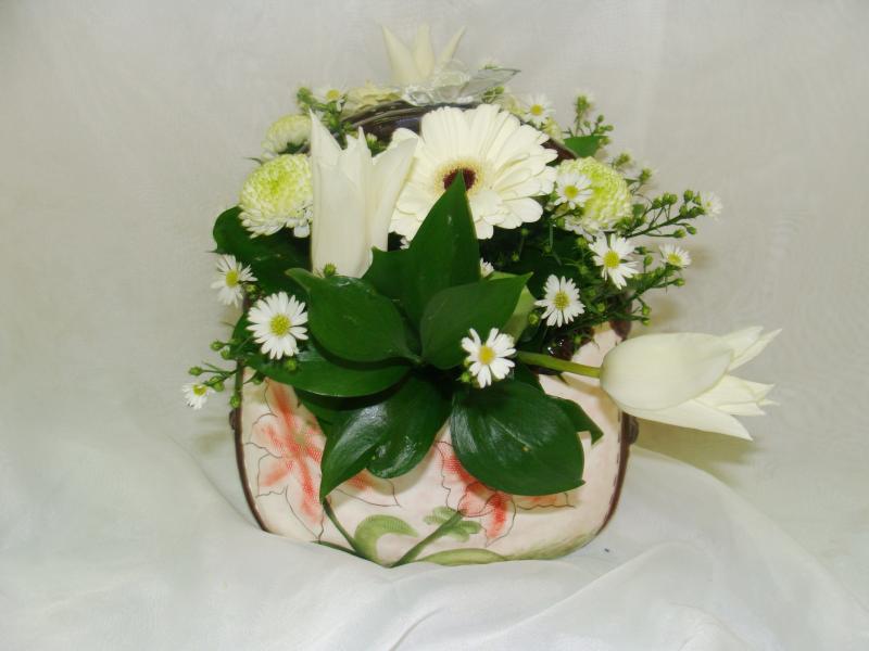 Композиция из цветов Ваза-сумочка 1