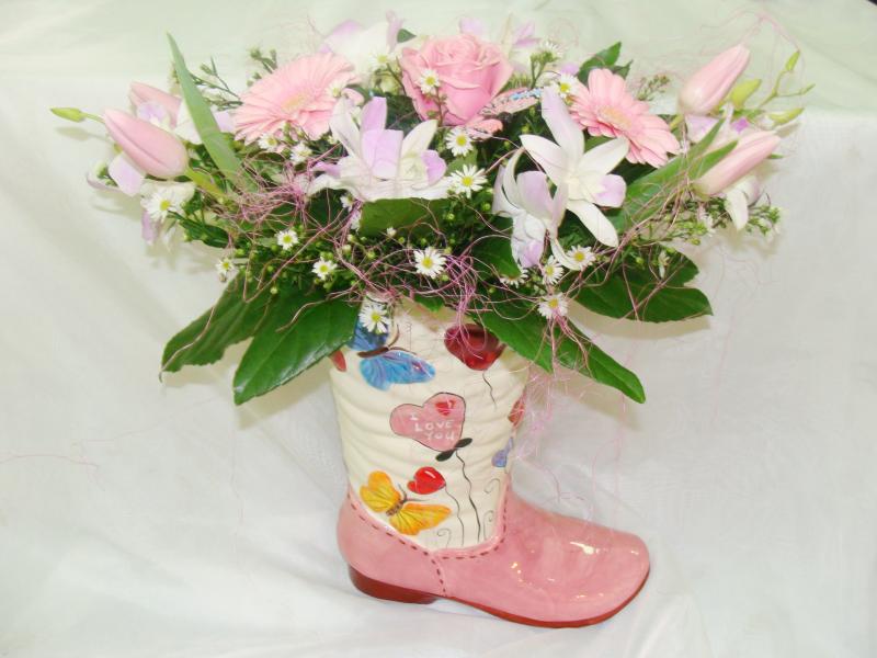 Композиция из цветов След лета