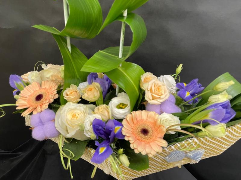 Корабль из цветов Залив 1