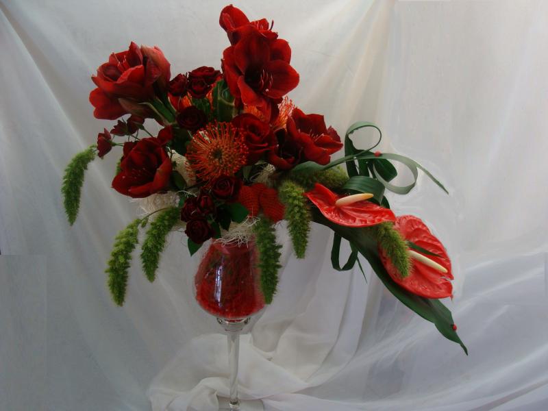 Композиция из цветов Для влюбленных (Б)