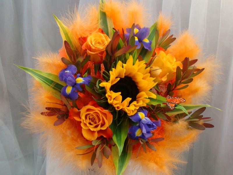 Букет цветов Теплота