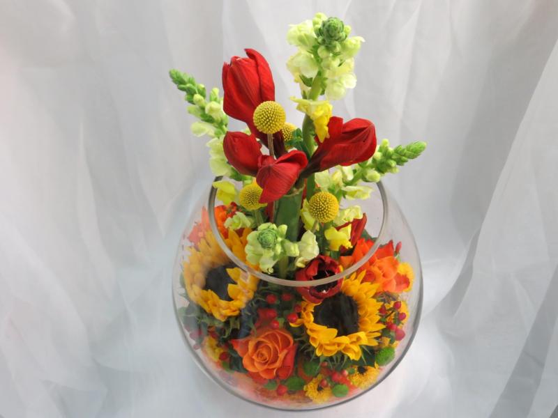 Композиция из цветов Солнце