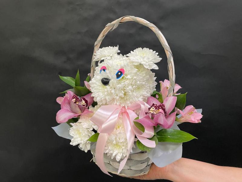 Собачка из цветов Маленький страж