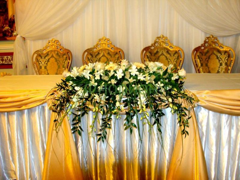 Свадебная композиция Белое золото