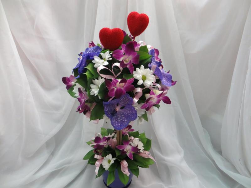 Цветы на 14 февраля жене Дерево счастья