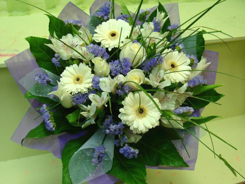 Букет цветов Зеленый бриз