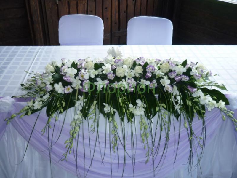 Свадебная композиция на стол Сиреневая (А)