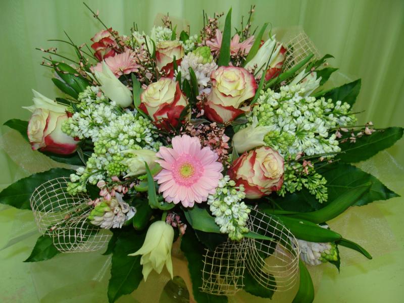 Букет цветов Розовый фламинго 1