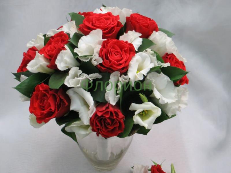 Букет невесты из роз Цветок и огонь
