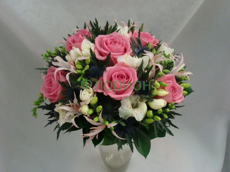 Букет для невесты из роз Розовый 1